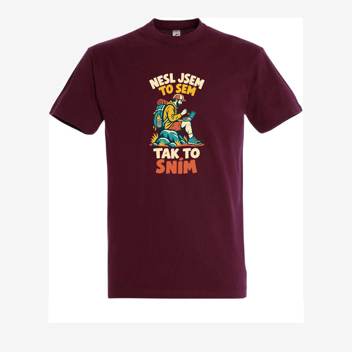 Nesl jsem to sem, tak to sním - burgundy