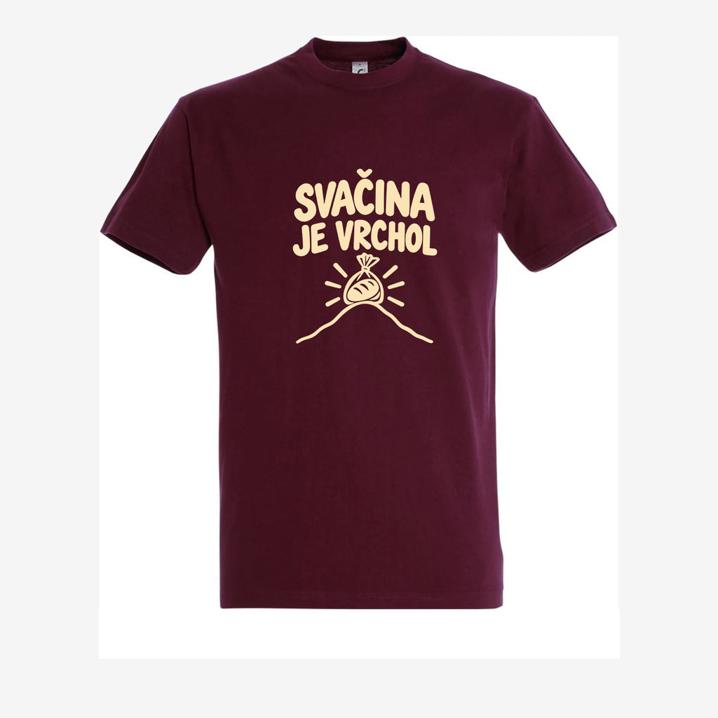 Svačina je vrchol - burgundy