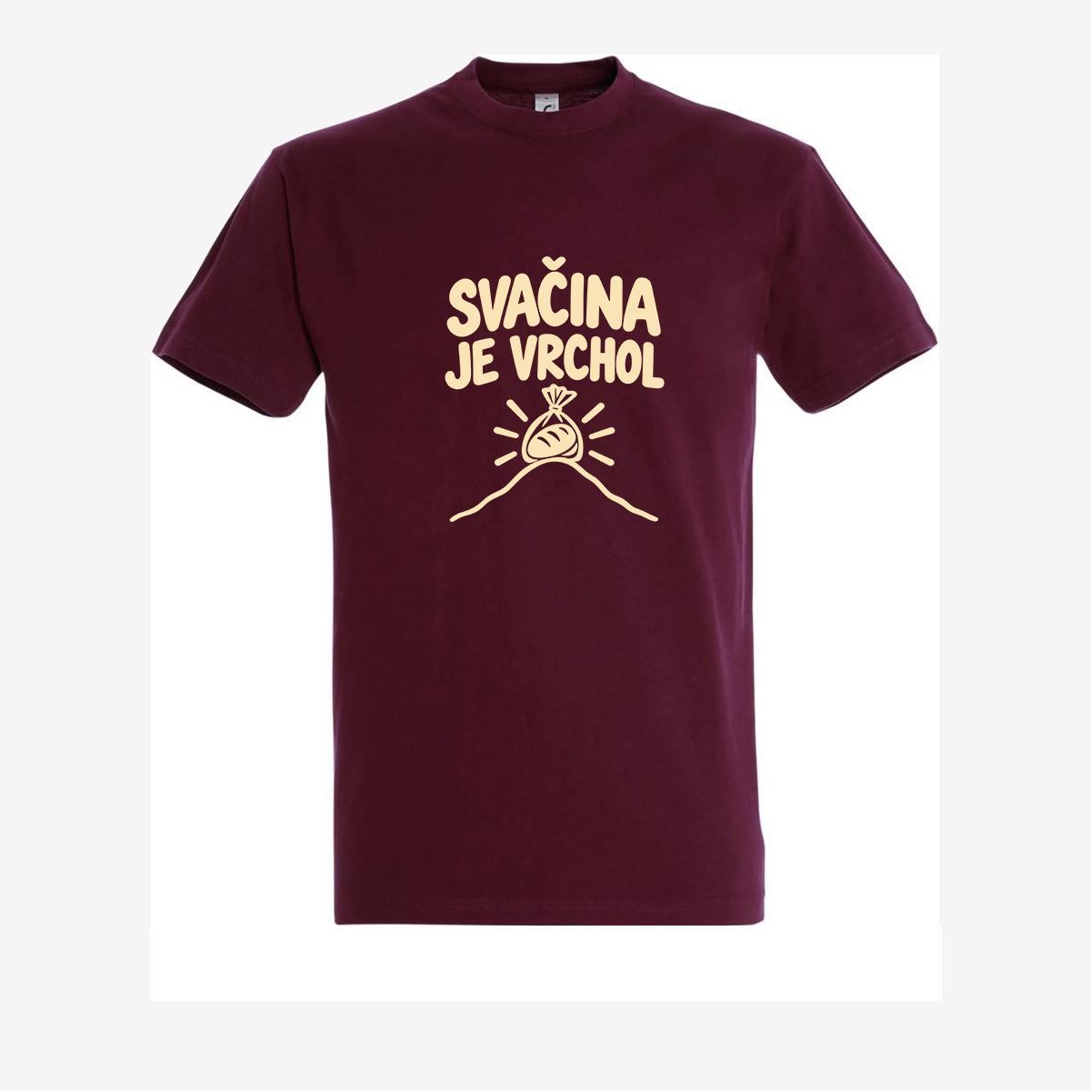 Svačina je vrchol - burgundy