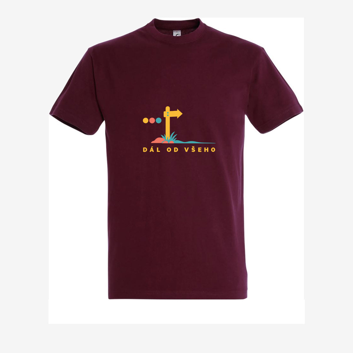 Dál od všeho - burgundy