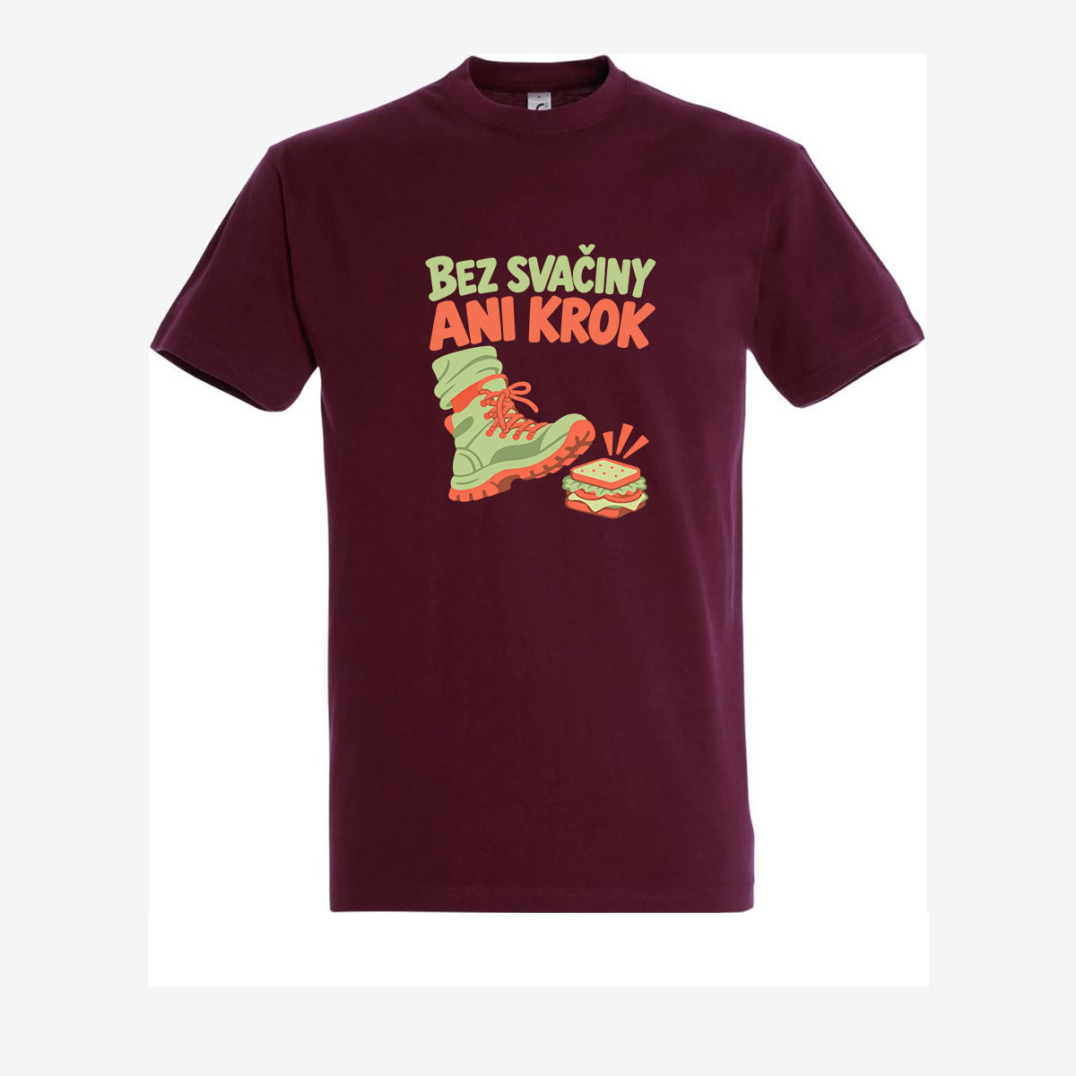 Bez svačiny ani krok - burgundy