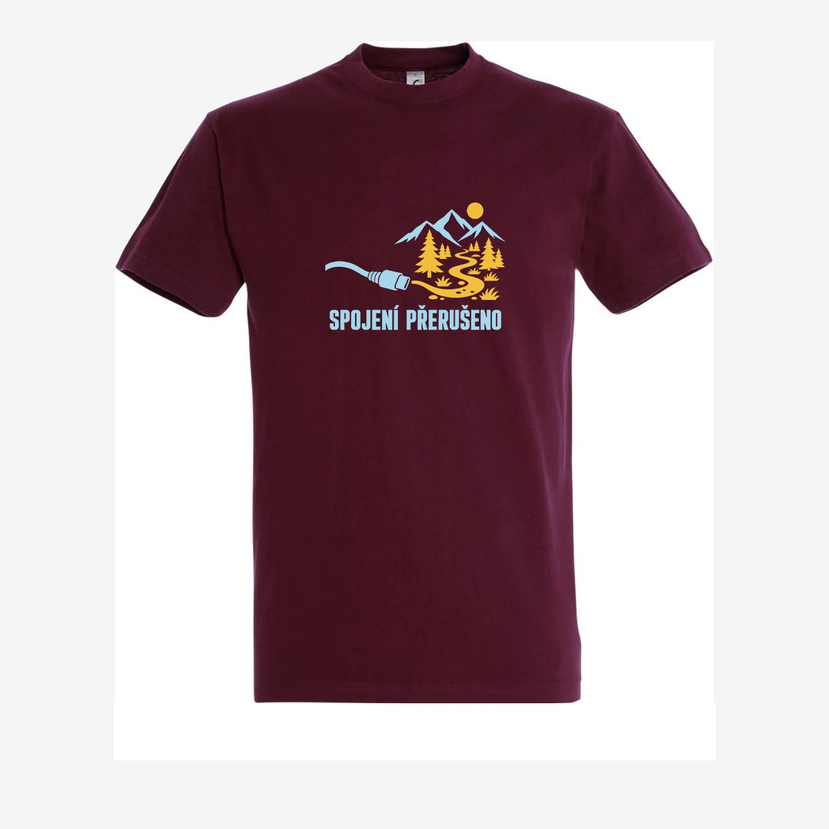 Spojení přerušeno - burgundy