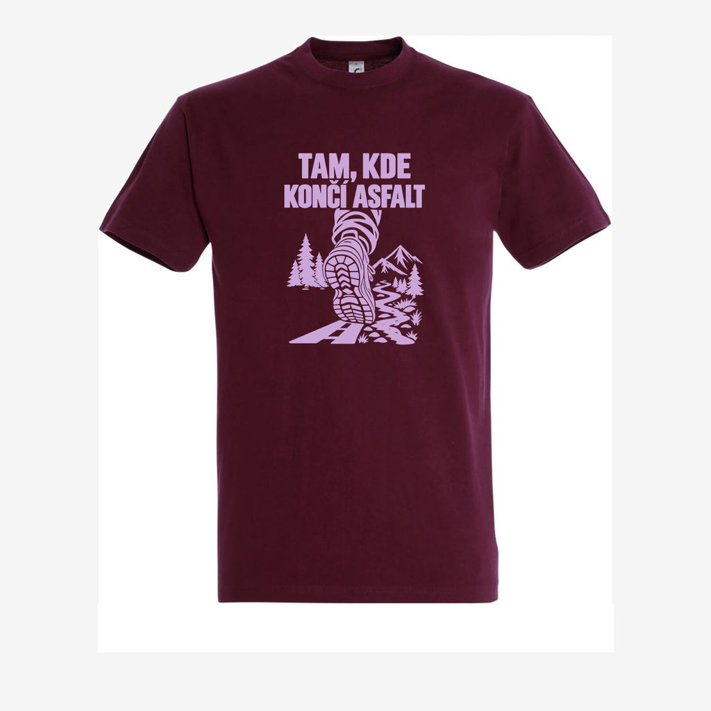 Tam, kde končí asfalt - burgundy