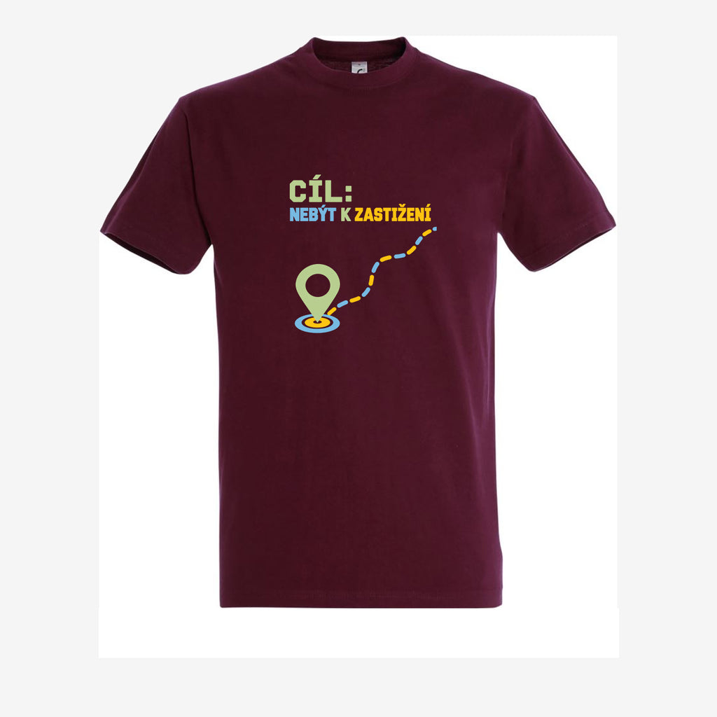 Cíl: nebýt k zastižení - burgundy
