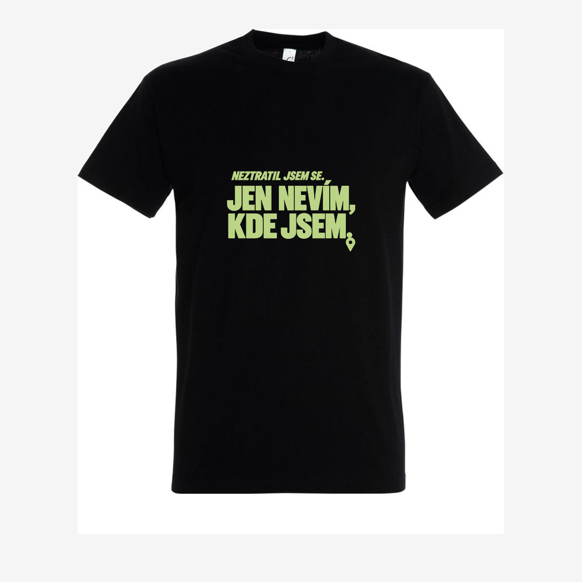Neztratil jsem se, jen nevím kde jsem, Black pánské triko