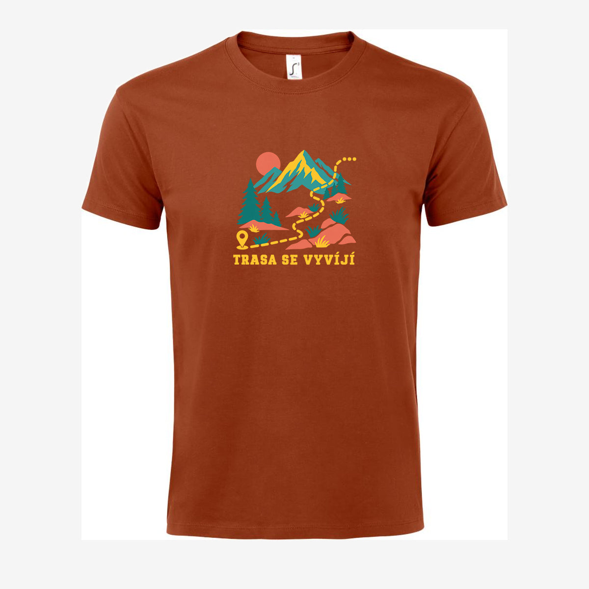 Trasa se vyvíjí, Terracotta pánské triko