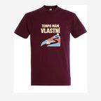 Tempo mám vlastní, pánské triko - Vínová