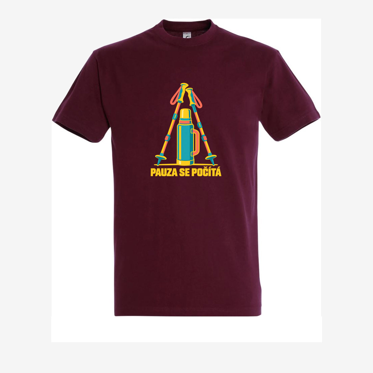 Pauza se počítá, Burgundy pánské triko