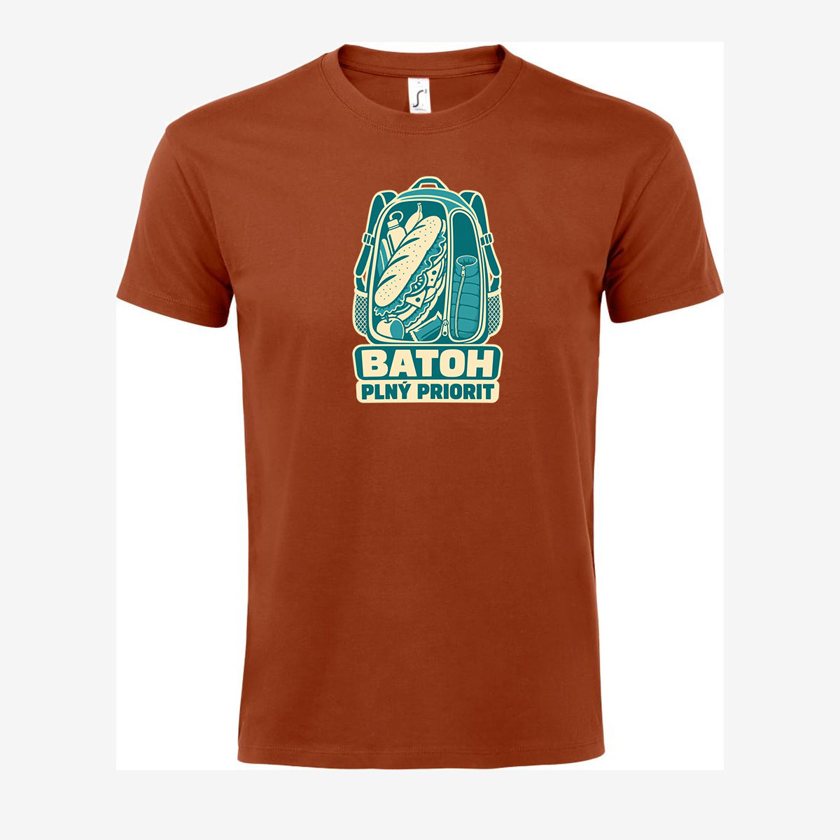 Batoh plný priorit, Terracotta pánské triko