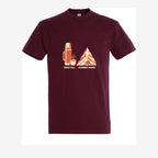Teplý čaj, studený kopec, Burgundy pánské triko