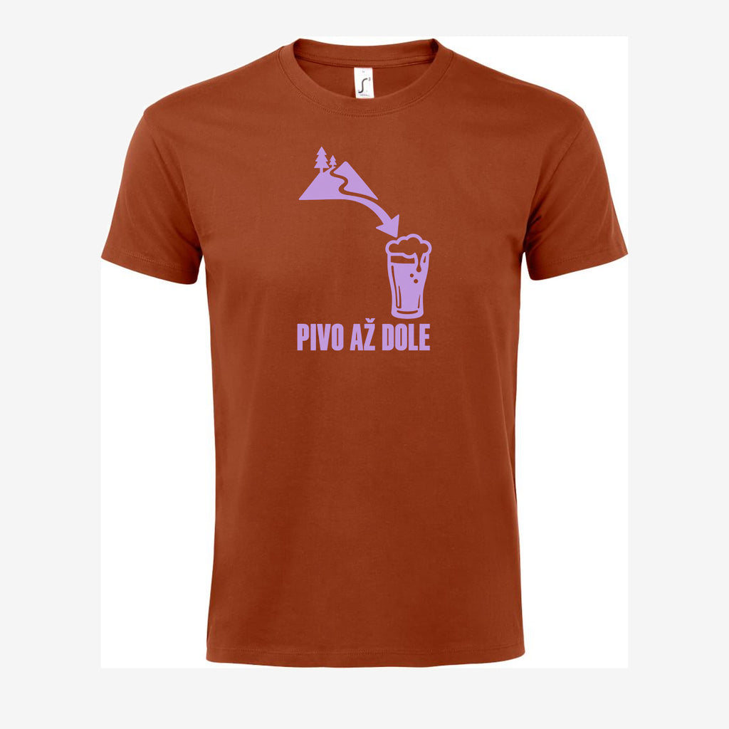 Pivo až dole, Terracotta pánské triko