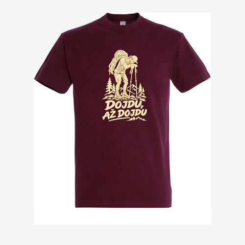Dojdu až dojdu, burgundy pánské triko