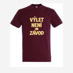 Výlet není závod, Burgundy pánské triko
