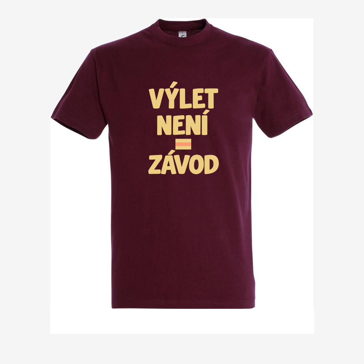 Výlet není závod, Burgundy pánské triko
