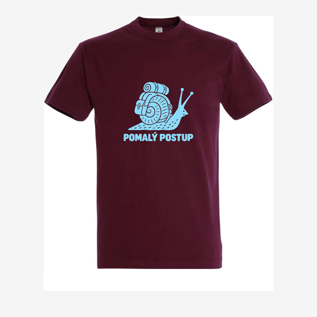 Pomalu postupuji, Burgundy pánské triko