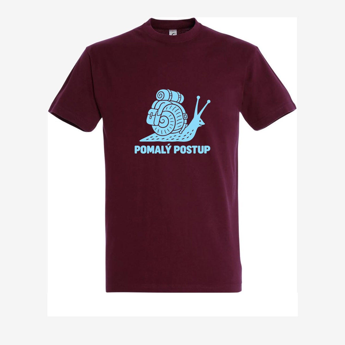 Pomalu postupuji, Burgundy pánské triko