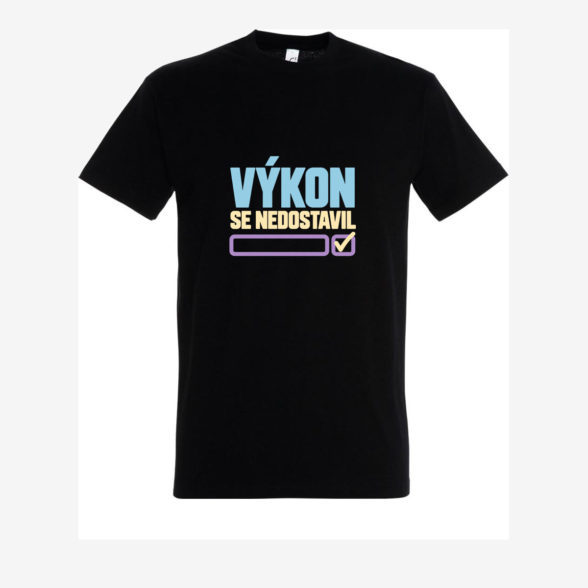 Výkon se nedostavil, pánské triko - black