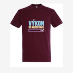 Výkon se nedostavil, pánské triko - burgundy