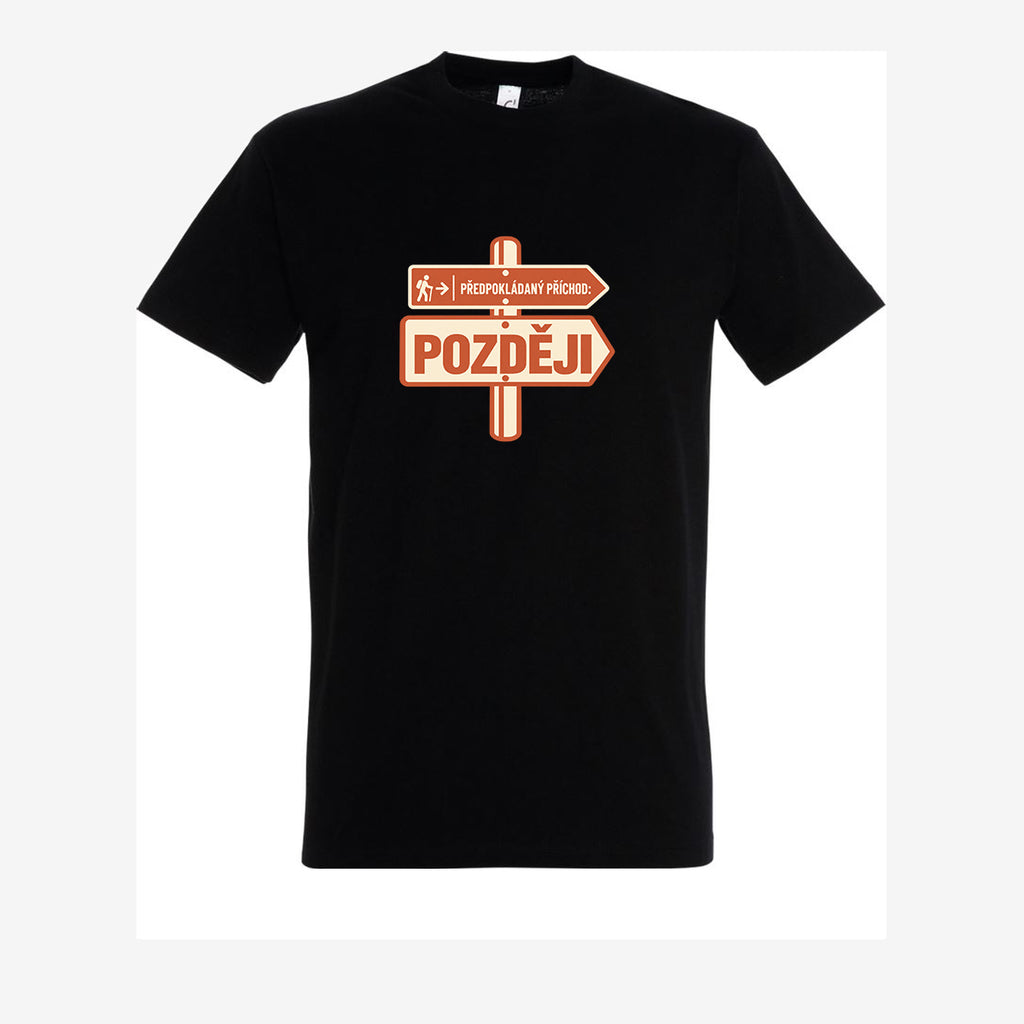 Později, pánské triko - black