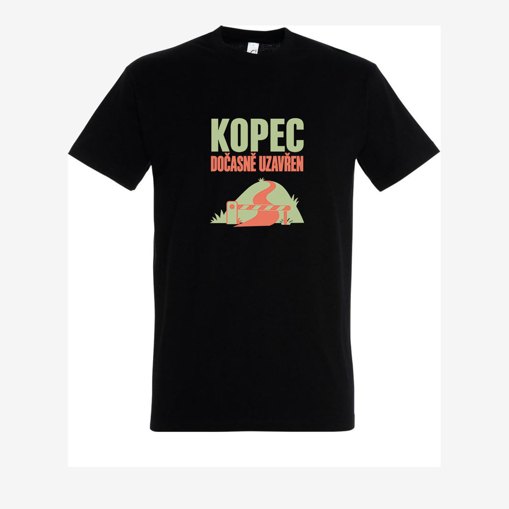 Kopec dočasně uzavřen, pánské triko - black