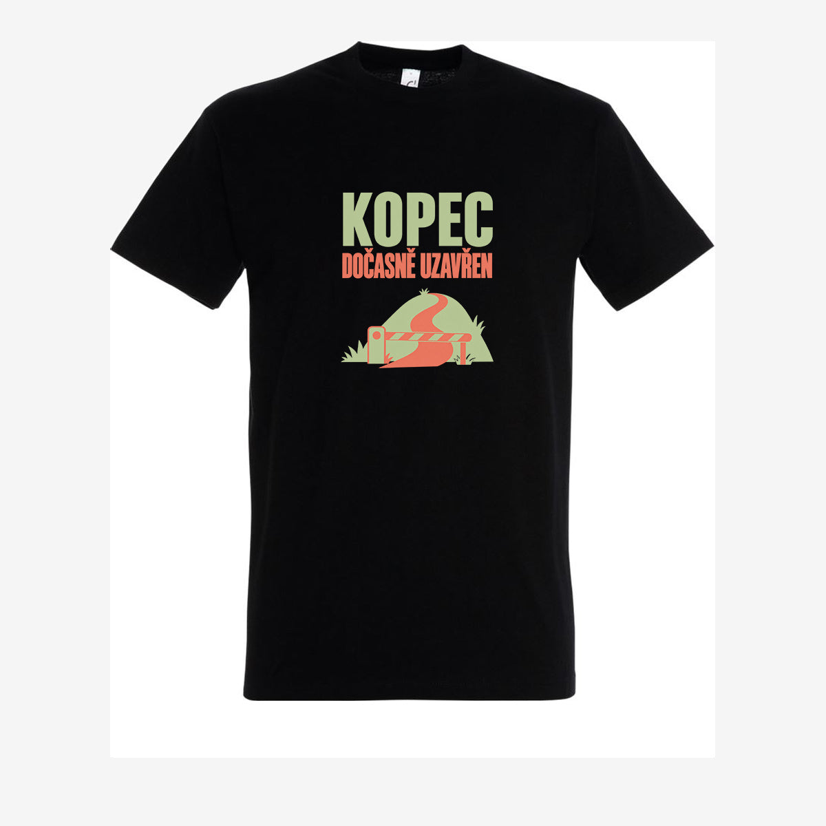 Kopec dočasně uzavřen, pánské triko - black