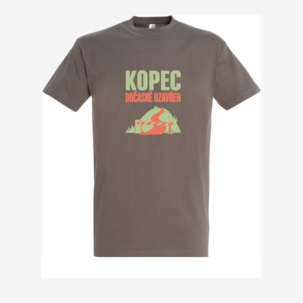 Kopec dočasně uzavřen, pánské triko - zinc