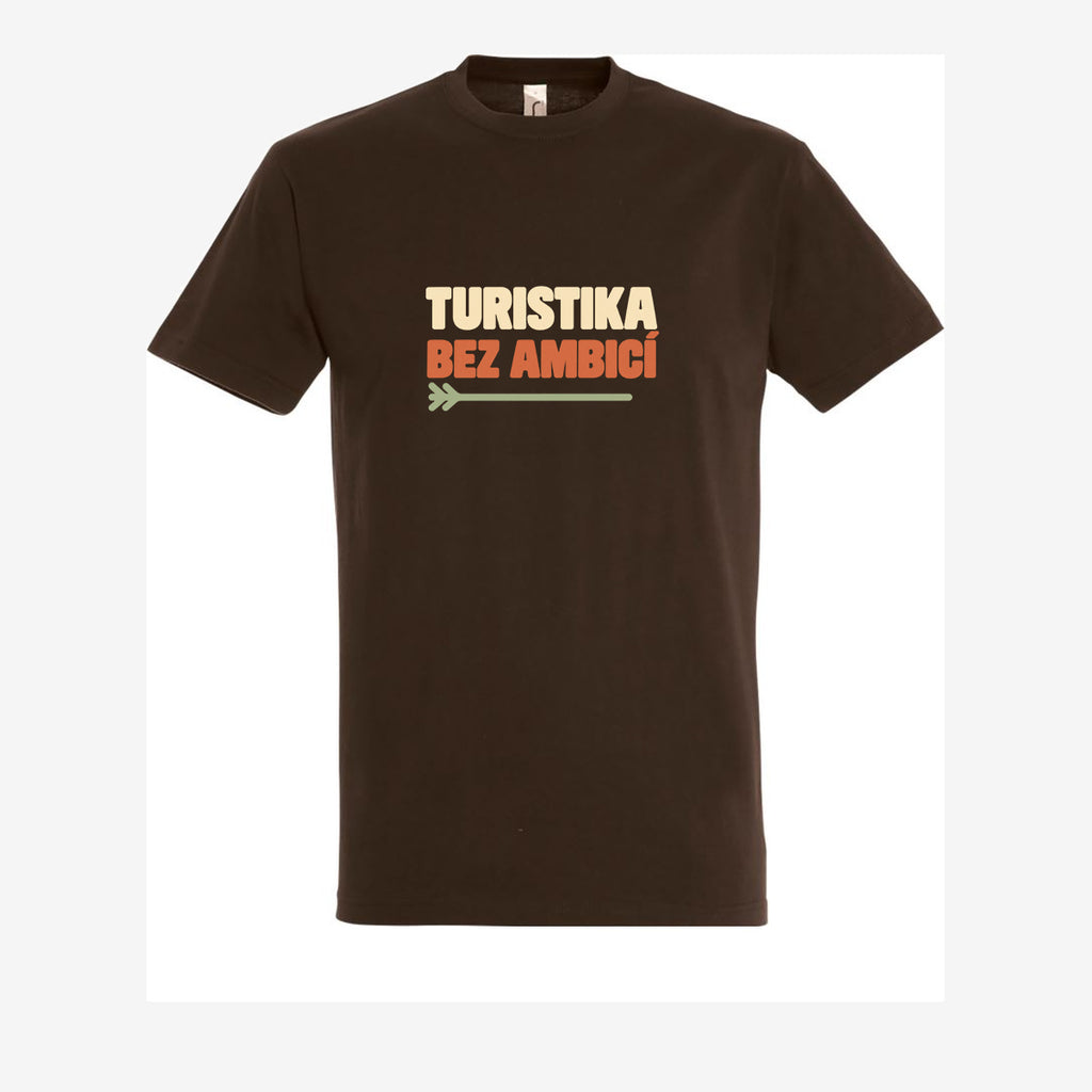 Turistika bez ambicí, pánské triko - chocolate