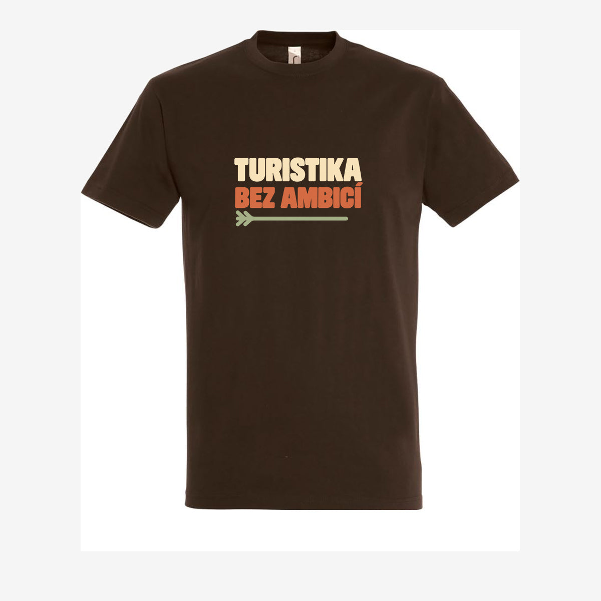 Turistika bez ambicí, pánské triko - chocolate
