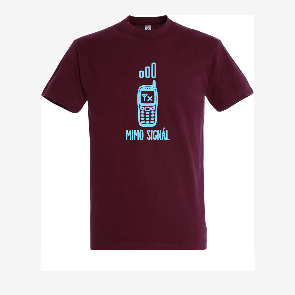 Mimo signál - burgundy