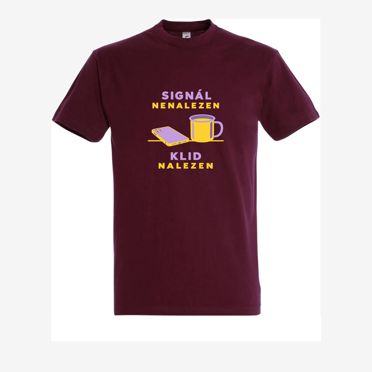 Signál nenalezen, klid nalezen - burgundy